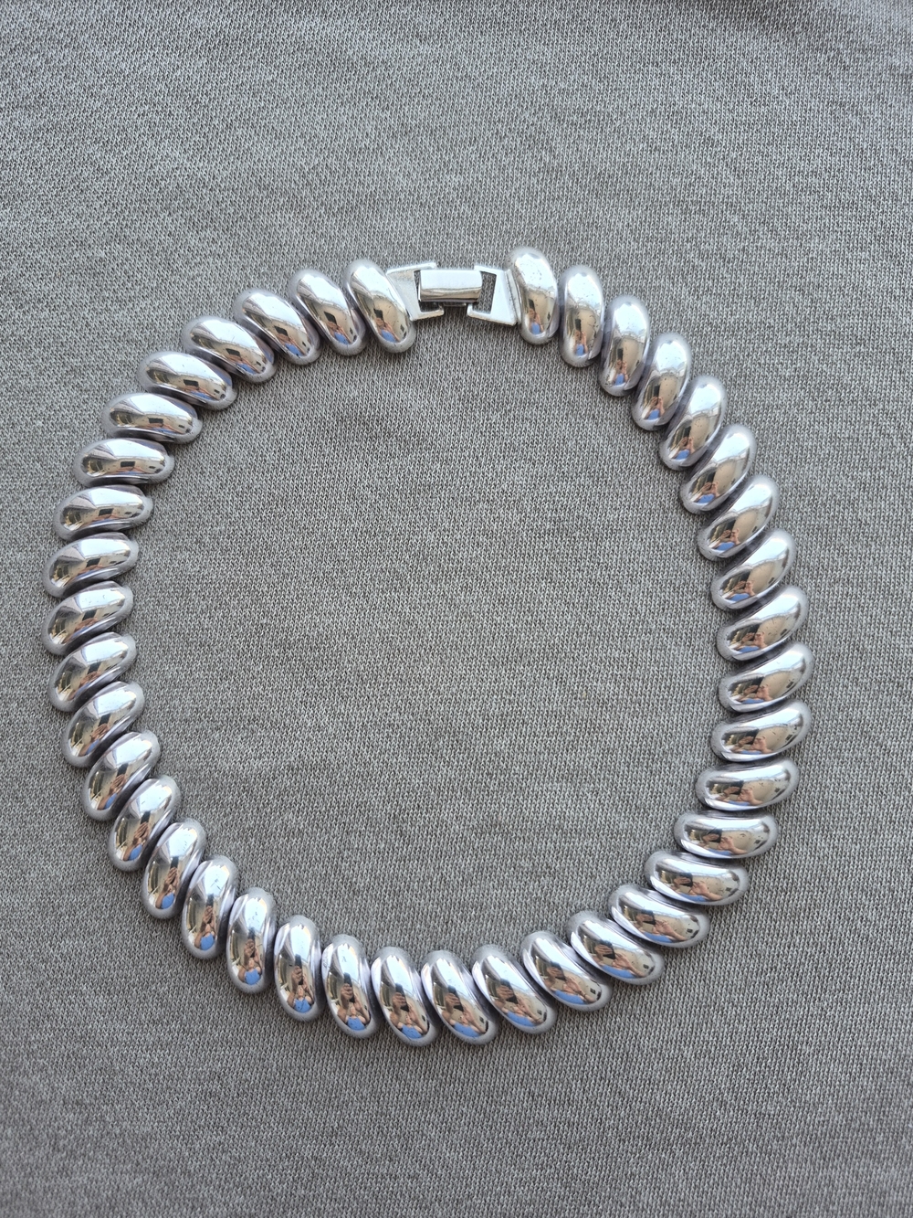 Silver Chunky Link Necklace - Women Jewelry